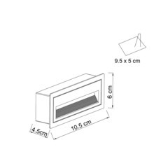 Подсветка для лестниц встраиваемая светодиодная белая 3 Вт 4200К IP65 Arte Lamp Piazza (A7223IN-1WH) - фото 2