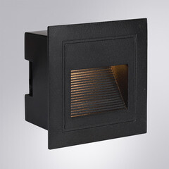 Подсветка для лестниц встраиваемая светодиодная черная 5 Вт 4200К IP65 Arte Lamp Piazza (A7325IN-1BK) - фото 2