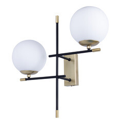 Бра Arte Lamp Arkab E14 80 Вт 220 В черное IP20 (A2225AP-2BK) - фото 1