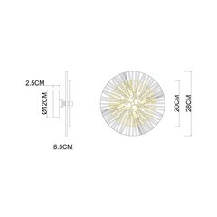 Бра Arte Lamp Ajour светодиодное 3 Вт 220 В медь 4000К IP20 (A1259AP-1PB) - фото 2