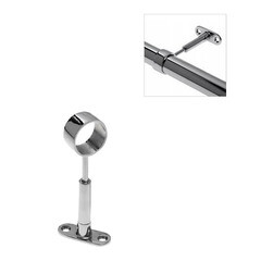 Крепление трубы настенное проходное к системе Joker d25 мм регулируемое хром - фото 3