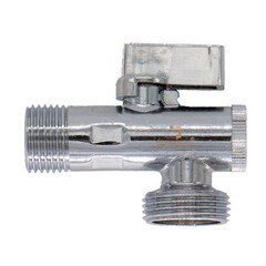Кран шаровой латунный СТМ 1/2 НР(ш) х 1/2 НР(ш) к бытовой технике бабочка с отражателем угловой (CAFR1212) - фото 5