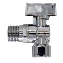 Кран шаровой латунный СТМ 1/2 ВР(г) х 1/2 НР(ш) к бытовой технике бабочка с отражателем угловой (CAMF1212) - фото 5