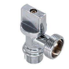 Кран шаровой латунный СТМ 1/2 НР(ш) х 3/4 НР(ш) к бытовой технике бабочка с отражателем угловой (CAMV1234) - фото 4