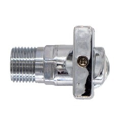 Кран шаровой латунный СТМ 1/2 НР(ш) х 3/4 НР(ш) к бытовой технике бабочка с отражателем угловой (CACV1234) - фото 4