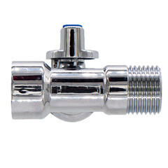 Кран шаровой латунный СТМ 1/2 ВР(г) х 3/4 НР(ш) х 1/2 НР(ш) к бытовой технике мини трехходовой (CA3H1234) - фото 4