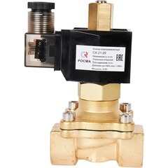 Клапан электромагнитный соленоидный Росма СК-21-20 Ду20 220 В KVs 6,51 латунь (00000012957) - фото 1