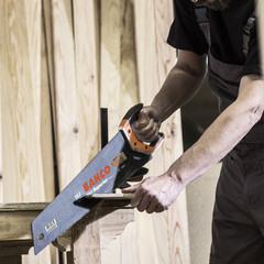 Ножовка по дереву Bahco 550 мм 9-10 зуб/дюйм средний зуб - фото 6