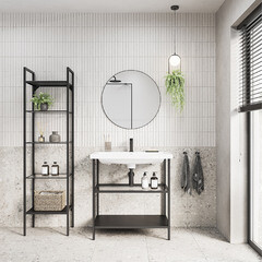 Тумба под раковину Ulitka Parus 80 см напольная черная (74104503) - фото 3