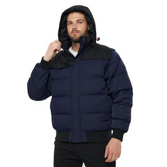 Куртка мужская утепленная Delta Plus Randers 52 рост 172-180 см темно-синяя/черная - фото 8