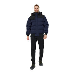 Куртка мужская утепленная Delta Plus Randers 52 рост 172-180 см темно-синяя/черная - фото 3