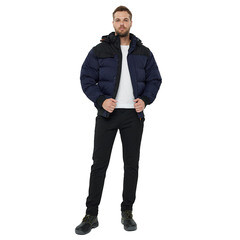 Куртка мужская утепленная Delta Plus Randers 52 рост 172-180 см темно-синяя/черная - фото 2