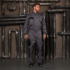 Комбинезон мужской рабочий Delta Plus Mach 2 58-60 рост 188-196 см серый/оранжевый - фото 20