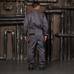 Комбинезон мужской рабочий Delta Plus Mach 2 58-60 рост 188-196 см серый/оранжевый - фото 16