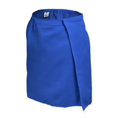 Накидка вафельная мужская Банные штучки синяя 145х60 см (33473) - фото 1