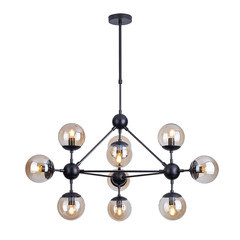 Люстра подвесная Arte Lamp Bolla E14 400 Вт 20 кв.м (A1664SP-10BK) - фото 1