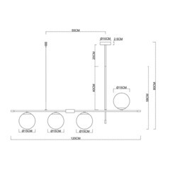 Люстра подвесная Arte Lamp Arkab E14 160 Вт 6 кв.м (A2225SP-4BK) - фото 2
