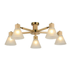 Люстра потолочная Arte Lamp Meleph E27 300 Вт 10 кв.м (A4096PL-5BR) - фото 1