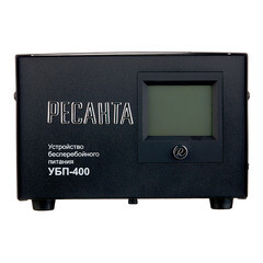 Источник бесперебойного питания без АКБ Ресанта УБП-400 однофазный 220 В 0,25 кВт переносной - фото 5