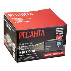 Источник бесперебойного питания без АКБ Ресанта УБП-400 однофазный 220 В 0,25 кВт переносной - фото 3