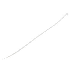 Изображение товара Стяжка кабельная КМ 200х2,5 мм нейлоновая белая (100 шт.) (ЦБ-00020777)