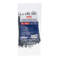 Стяжка кабельная КМ 150х3,6 мм нейлоновая черная (100 шт.) (ЦБ-00020788) - фото 2