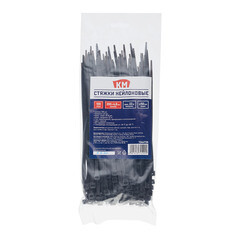 Стяжка кабельная КМ 200х4,8 мм нейлоновая черная (100 шт.) (ЦБ-00020792) - фото 2