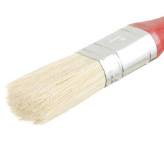 Кисть плоская смешанная щетина пластиковая ручка Beorol 25х18 мм для эмалей и лаков на алкидной основе - фото 4