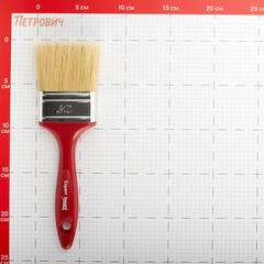 Кисть плоская смешанная щетина пластиковая ручка Beorol 64х22 мм для эмалей и лаков на алкидной основе - фото 2