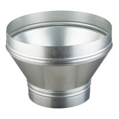 Переход с круглых воздуховодов d250 мм на круглые d400 мм оцинкованный - фото 1