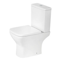 Унитаз-компакт Lavelly Mode безободковый с горизонтальным выпуском с сиденьем дюропласт микролифт белый (1039461) - фото 9