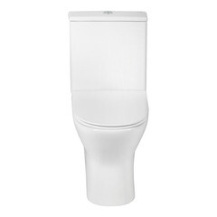 Унитаз-компакт Lavelly Pable безободковый с горизонтальным выпуском с сиденьем дюропласт микролифт белый (1039462) - фото 8