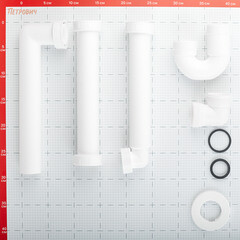 Сифон для раковины Alcadrain 1 1/4х40 мм со смещением без выпуска белый (A434/AG210521154) - фото 2