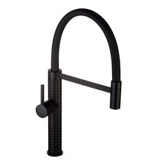 Изображение товара Смеситель для кухни Esko K15B черный с гибким изливом однорычажный (K51B)