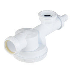 Сифон для раковины и мойки Wirquin Pro 1 1/2х40 мм без выпуска с отводом с соединением 40 мм (30717975) - фото 3