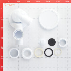 Сифон для раковины и мойки Wirquin Pro 1 1/2х40 мм без выпуска с отводом с соединением 40 мм (30717975) - фото 2