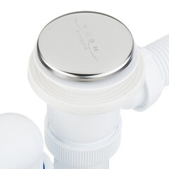 Сифон для ванны Wirquin 1 1/2х40 мм с выпуском d70 мм клик-клак с соединением 40/50 мм (30718585) - фото 3