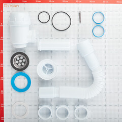 Сифон для раковины и мойки АНИ пласт 1 1/2х40 мм с выпуском d70 мм с соединением 40/50 мм (A0115) - фото 2