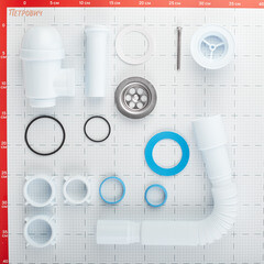 Сифон для мойки АНИ пласт 1 1/2х40 мм с выпуском d70 мм с соединением 40/50 мм (C0115) - фото 2