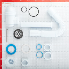 Сифон для раковины АНИ пласт 1 1/4х40 мм с выпуском d65 мм с соединением 40/50 мм (C1015) - фото 2