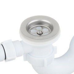 Сифон для ванны АНИ пласт 1 1/2х40 мм проточный слив d50 мм с выпуском d70 мм с соединением 40/50 мм (E155) - фото 3