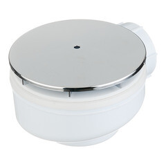 Сифон для душевого поддона АНИ пласт плоский слив d40 мм с декоративной крышкой d115 мм (E350C) - фото 2