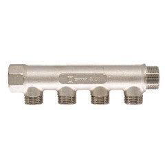 Коллектор СТМ 3/4 ВР(г) х 4 выхода 1/2 НР(ш) х 3/4 НР(ш) (C4MM3412) - фото 2