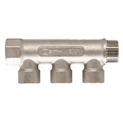 Коллектор СТМ 3/4 ВР(г) х 3 выхода 1/2 ВР(г) х 3/4 НР(ш) (C3MF3412) - фото 2