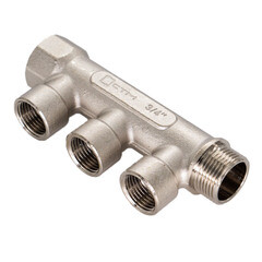 Коллектор СТМ 3/4 ВР(г) х 3 выхода 1/2 ВР(г) х 3/4 НР(ш) (C3MF3412) - фото 1