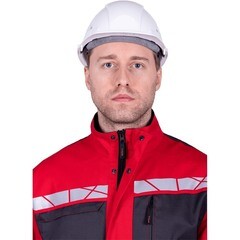 Куртка рабочая ГК Спецобъединение Стронг 52-54 рост 170-176 см красная/серая - фото 10