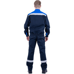 Костюм мужской рабочий ГК Спецобъединение Рационализатор 48-50 рост 170-176 см синий - фото 2