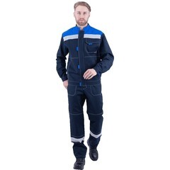 Костюм мужской рабочий ГК Спецобъединение Рационализатор 48-50 рост 170-176 см синий - фото 3