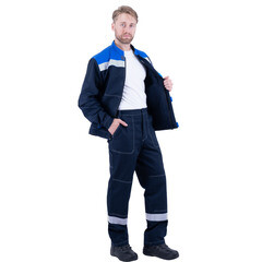 Изображение товара Костюм мужской рабочий ГК Спецобъединение Рационализатор 52-54 рост 182-188 см синий