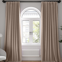 Изображение товара Штора вельвет капучино 150х270 см Casa Conforte Holland Вельвет (2 шт.) (6176934)
